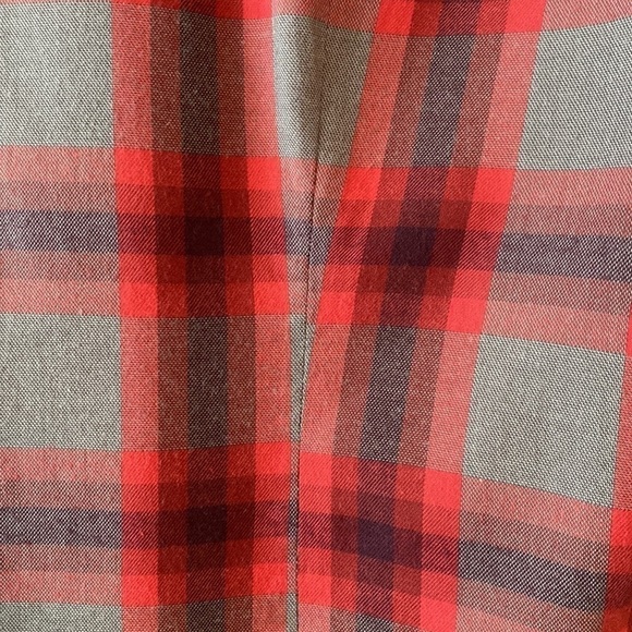 J. Crew Factory The Perfect Plaid Shirt Gray Red - Picture 9 of 12